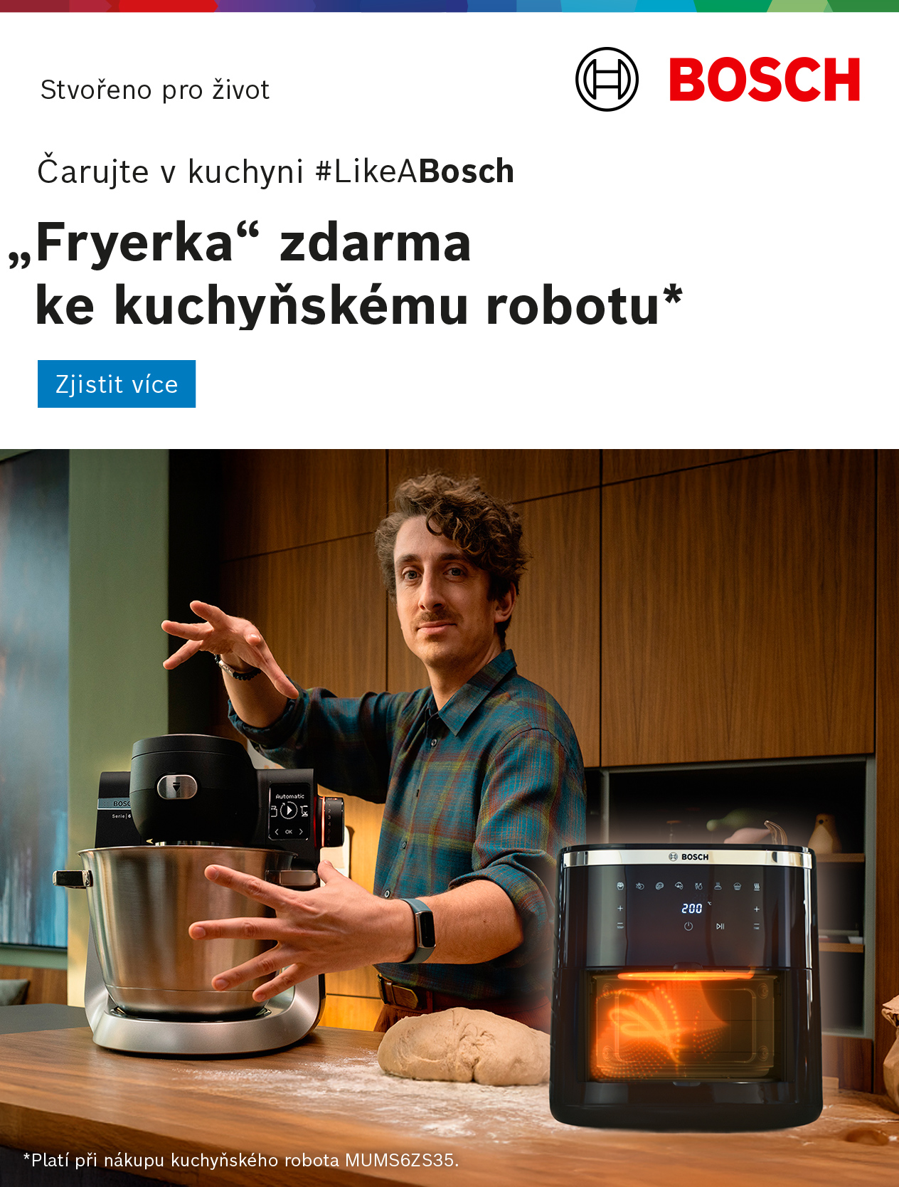 Bosch fryerka zdarma ke kuchyňskému robotu